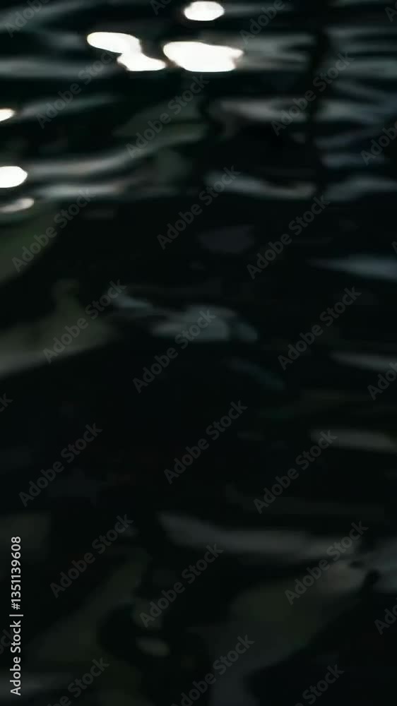 Poster abstract water patterns: mesmerizing light reflections on rippling surface