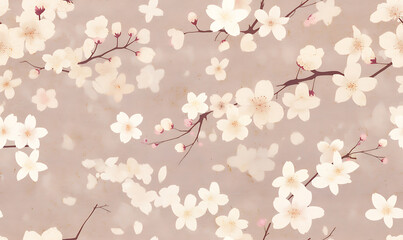 Creative 2D Doodle seamless pattern Floral or flower Illustrations