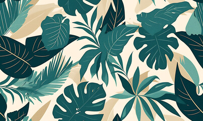 Creative 2D Doodle seamless pattern Floral or flower Illustrations