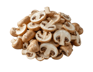 mushrooms isolated on white background or transparent background