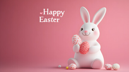 Fototapeta premium egg, eggs, bunny, cute，holiday, spring, decoration, celebration, color, colorful, easter egg, design, green, card, symbol, pattern, grass, season, illustration, vector, 