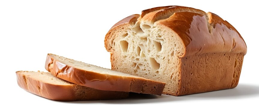 Sliced Loaf of Crusty Bread