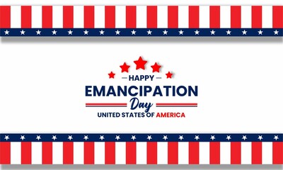 Happy Emancipation Day to everyone , vektor ilustration