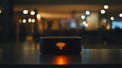 WiFi Hotspot in Busy Night Restaurant