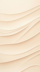 Obraz premium Delicate abstract design with soothing curves and light tan background. Generative AI
