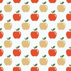 Apple seamless pattern design background