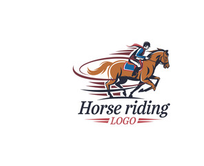 Horse Riding Logo design template