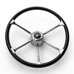 Obraz premium Classic Boat Steering Wheel