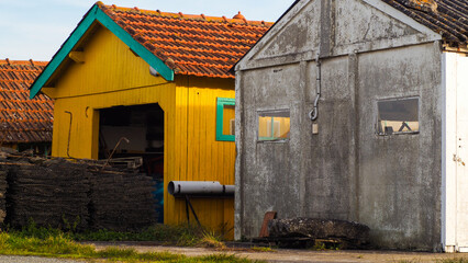 Zone ostréicole, sur l'île d'Oléron