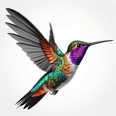 Obraz premium Vibrant Hummingbird in Flight