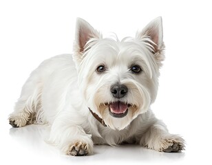 Happy West Highland White Terrier Dog