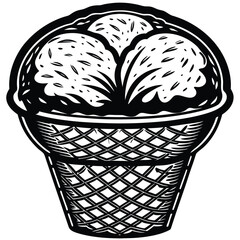 Ice cream minimalist and simple silhouette vector image (28).eps