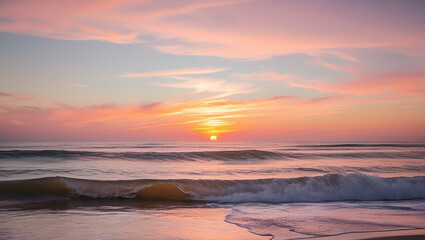 Obraz premium sunset on the beach