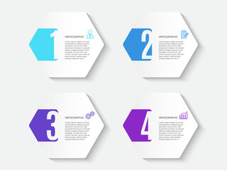 Business infographics timeline process template
