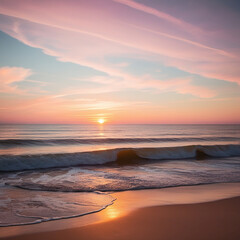 Fototapeta premium sunset on the beach