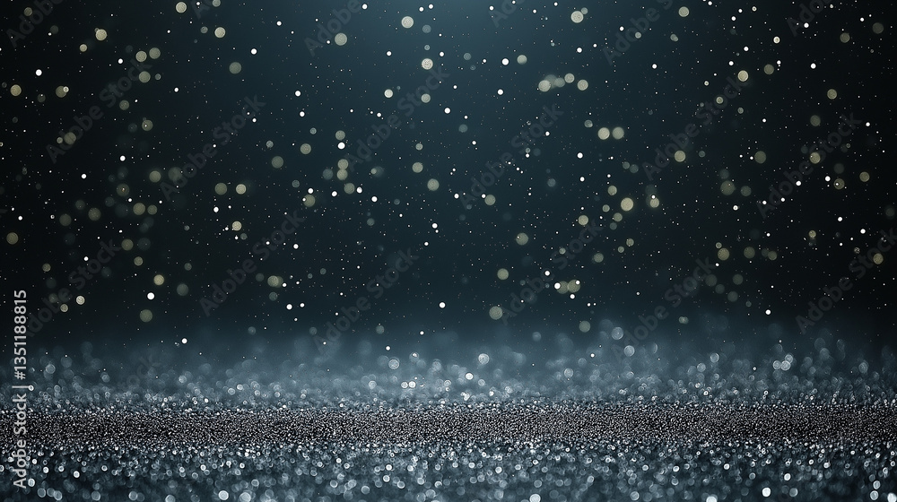 Poster mystical sparkle: a captivating display of shimmering particles dances gracefully, illuminating a ba