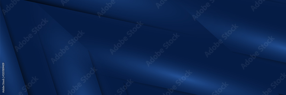 Wall mural abstract dark blue gradient diagonal background with shadow. modern diagonal paper cut. suitable for