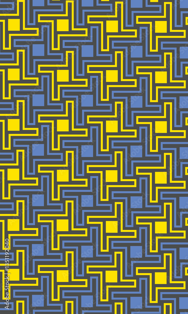 Poster seamless abstract geometric pattern. vertical vector illustration. reflectarray antenna background.