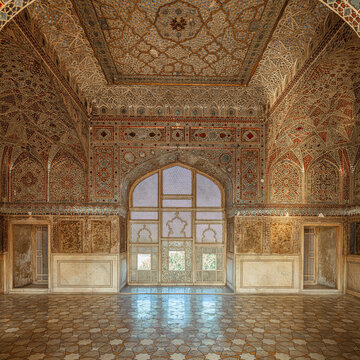 Sheesh Mahal.
Sheesh Mahal at Lahore Fort, Built by the Great Mughals, at Lahore, Punjab, Pakistan.