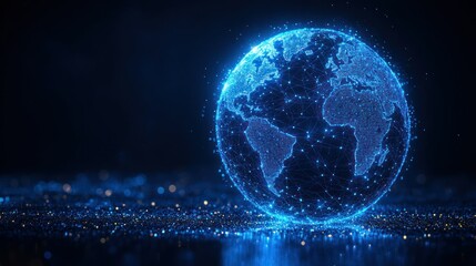 Fototapeta premium Global digital network