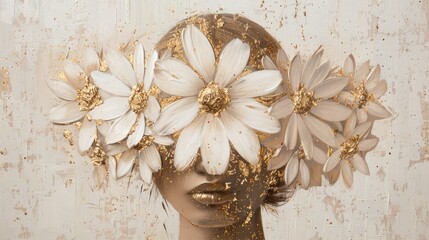 Golden Daisy Portrait