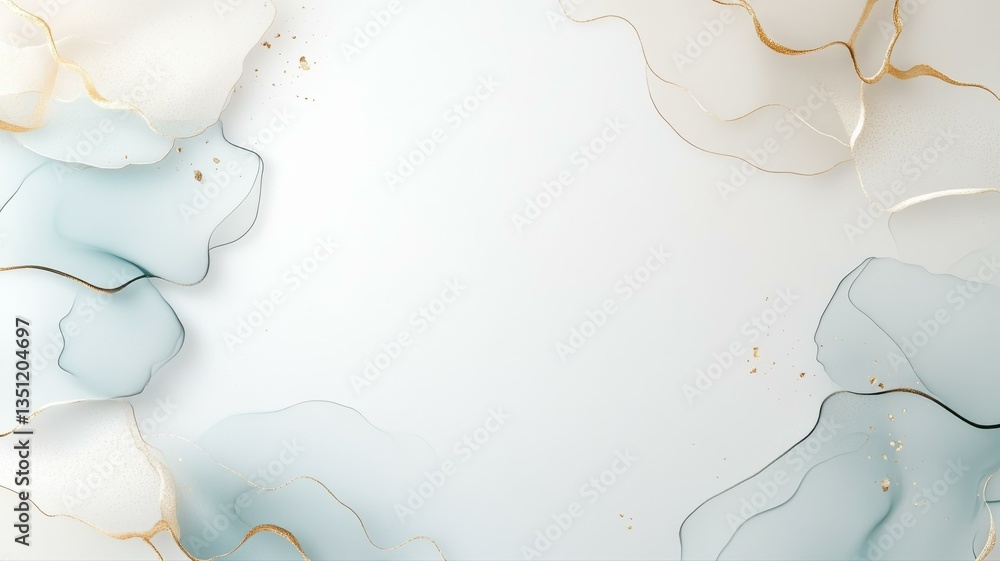 Poster elegant abstract background with soft pastel shapes and fluid lines creating a gentle artistic flow.