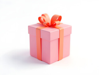 Obraz premium C4D New Year gift box New Year festive gift box, Christmas New Year Valentine's Day concept illustration