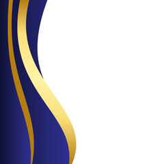 Elegant Blue and Gold Border Design