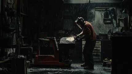 A renewable energy engineer working on a wind turbine farm