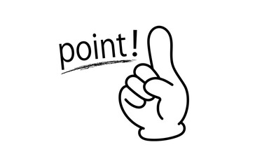 POINTのハンドアイコン黒