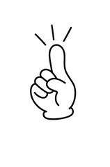 人差し指のハンドアイコン