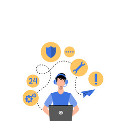 IT Customer Support Illustration