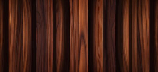 A Seamless Texture of Rich Dark Brown Vertical Wooden Planks, Ideal for Backgrounds and Design Projects