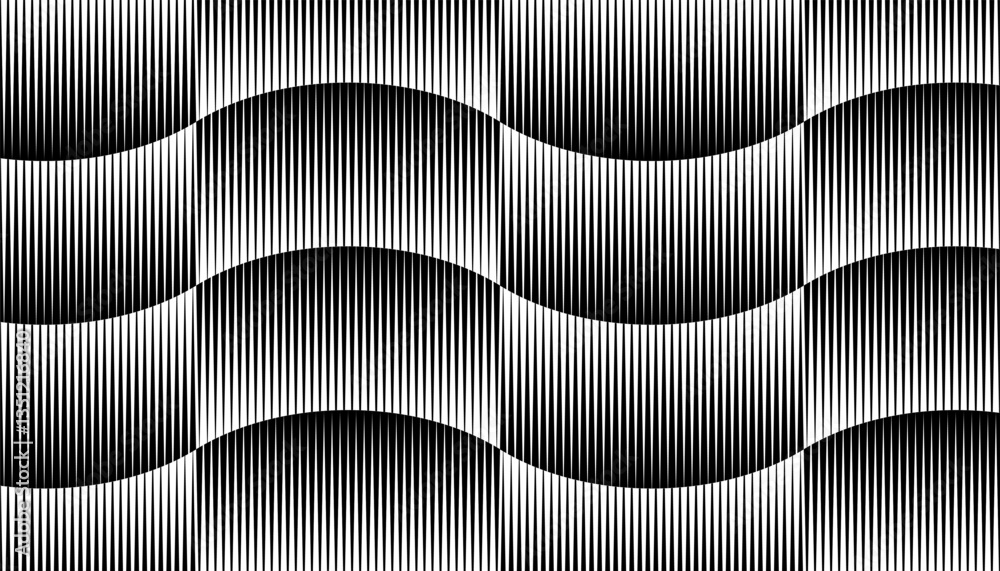 Aufkleber black and white smooth transition of geometric geometric pattern. for modern background and jersey d