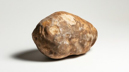 Obraz premium A large, earthy brown potato, isolated on a white background