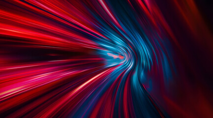 Three-dimensional swirl wallpaper illustration, abstract KV main visual business PPT background