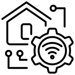 Smart Device Outline Icon