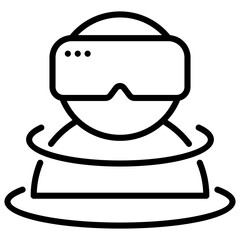 Virtual Reality Outline Icon
