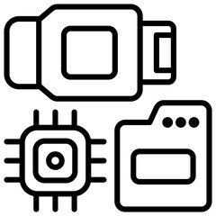 Hardware Outline Icon