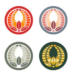 カラー家紋:上り藤（透過可）