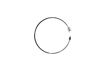 circular arrow symbolizing cycle continuous process template