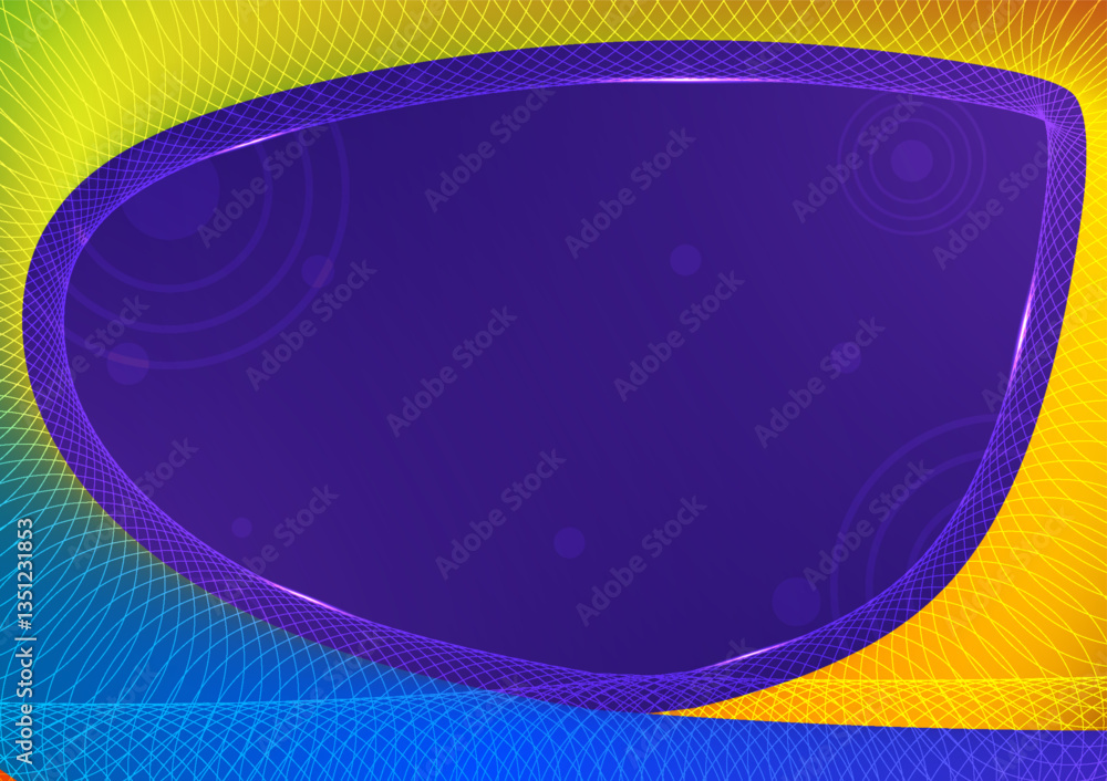 Poster digital wave technology gradient background. abstract fluid polygon and colorful concept. design for