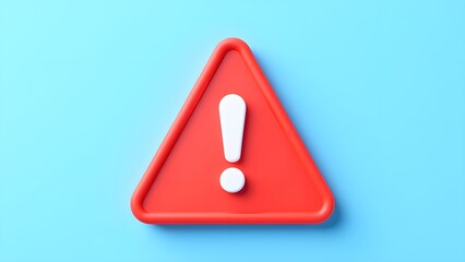 Red warning triangle symbol