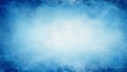 Obraz premium blue background texture vintage paper with soft old marbled grunge border illustration with cloudy white center