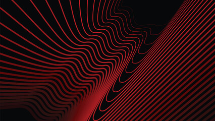Dark red stripes wavy line abstract background for backdrop