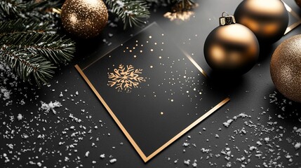 a sophisticated flyer for a nightclub's Christmas holiday party