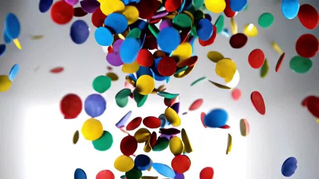 Colorful confetty of the sky