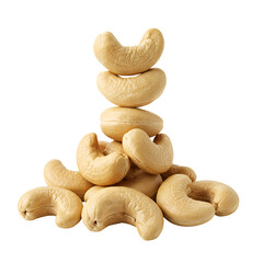 Cashew Nut Pile on Transparent Background