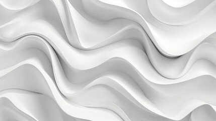 Obraz premium Abstract White Wavy Pattern