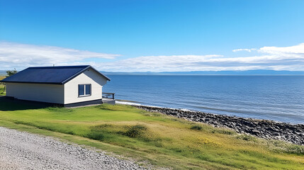 Coastal cottage seaside tranquility, scenic ocean view, summer vacation rental